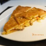 Empanada de torrezno y chorizo
