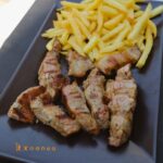 Secreto de cerdo gallego y patatas fritas